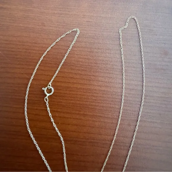 Diamond Heart Necklace 1/2 ct tw Round & Baguette 10K Yellow Gold 18" - Picture 5 of 11